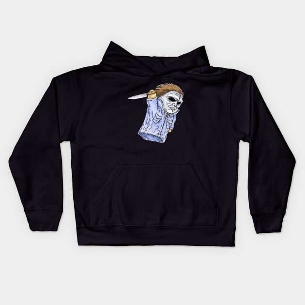 Michael Myers - Horror Hand Puppet Kids Hoodie by ScottBokma